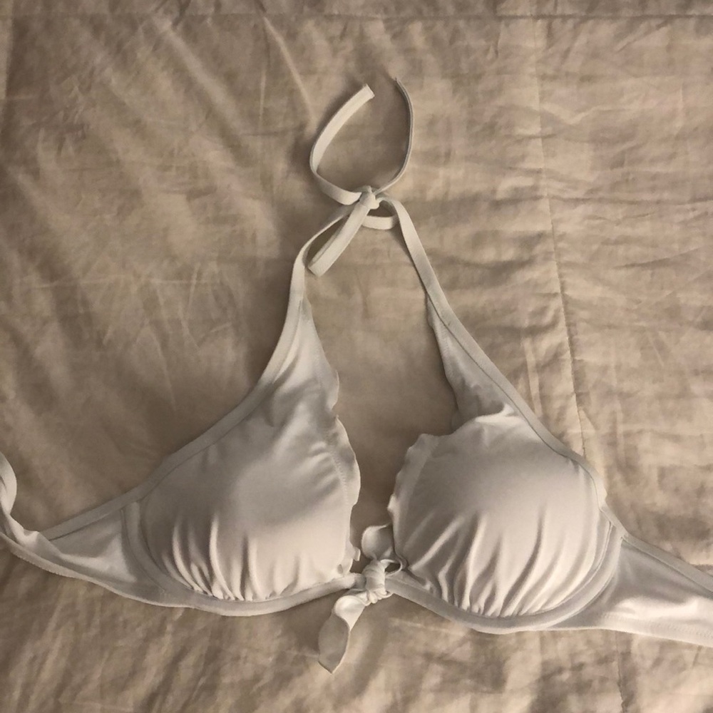 White Victoria’s Secret swimsuit top